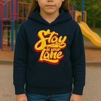 Stay In Your Lane Positive Message Kids Hoodie thumb 3