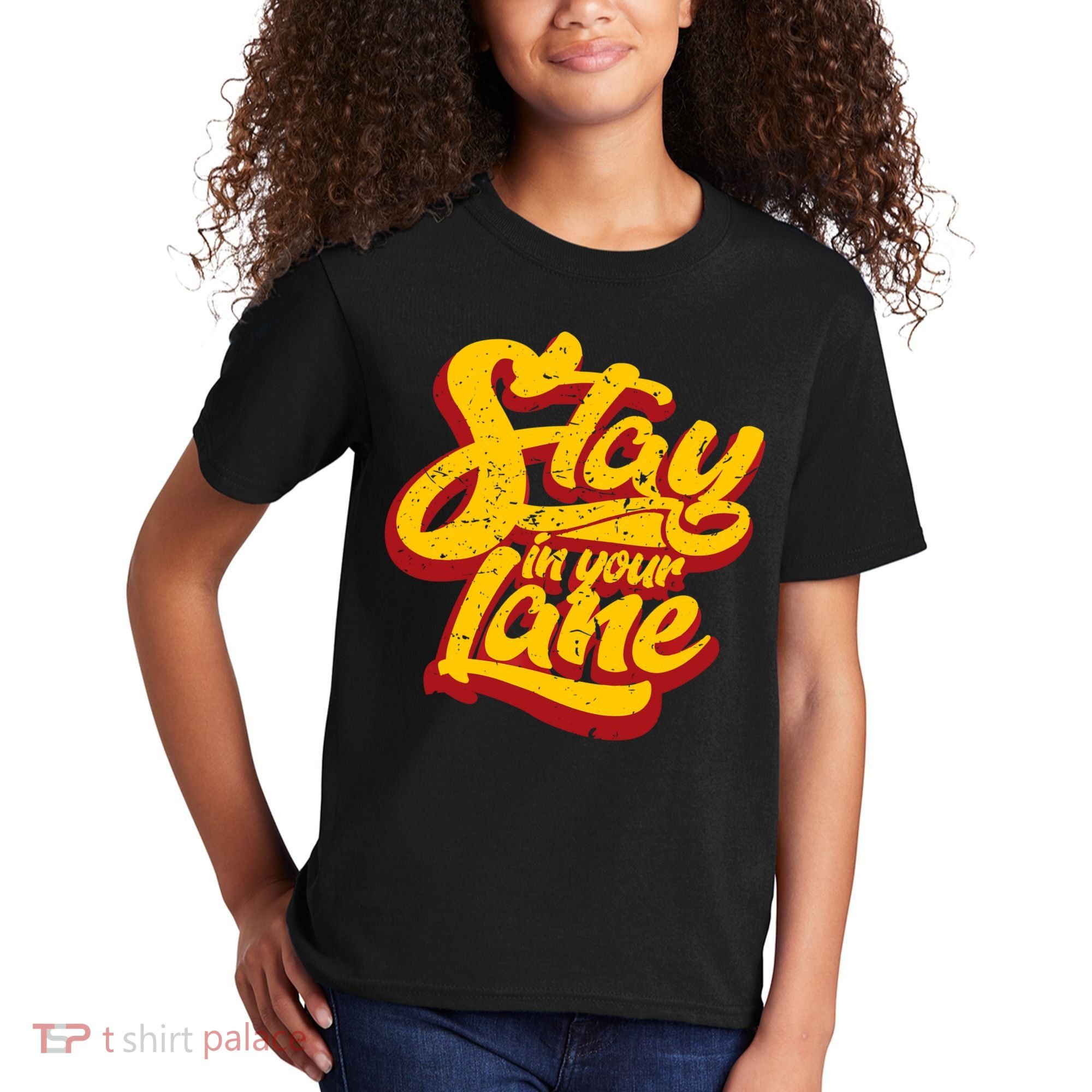 Stay In Your Lane Positive Message Kids T-Shirt