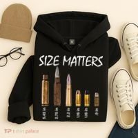 Size Matters Guns And Bullets Hoodie thumb 4