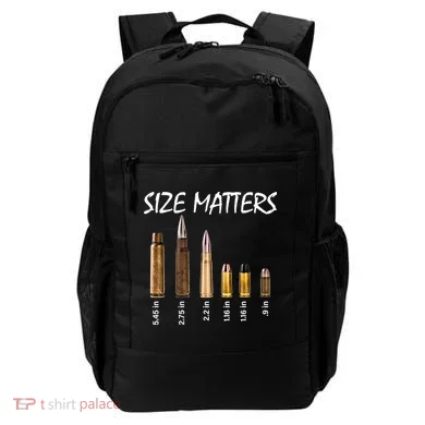 Size Matters Guns And Bullets Backpack