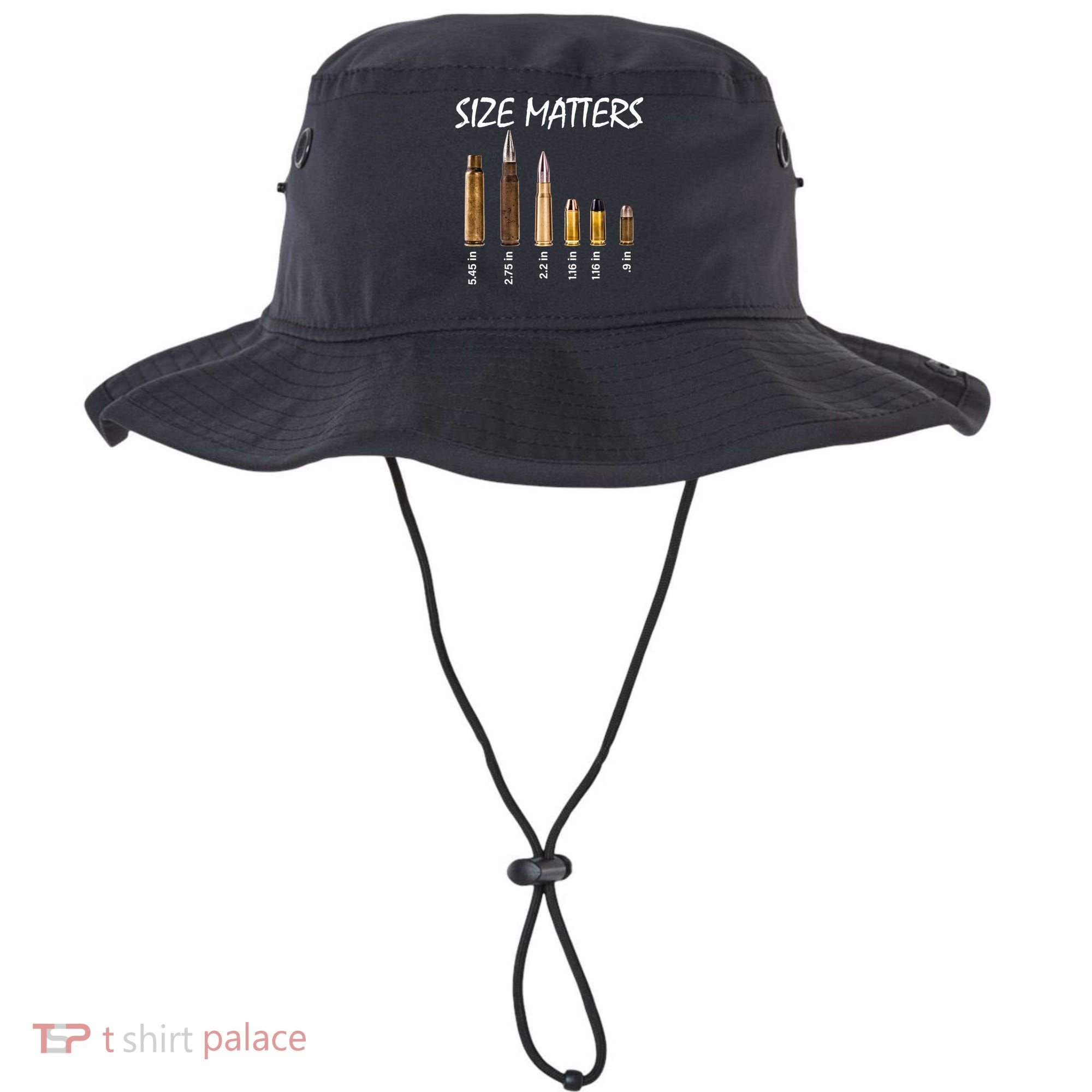 Size Matters Guns And Bullets Bucket Hat