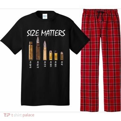Size Matters Guns And Bullets Pajama Set