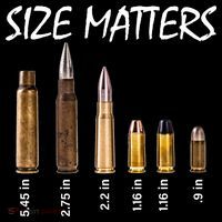 Size Matters Guns And Bullets Mousepad thumb 1