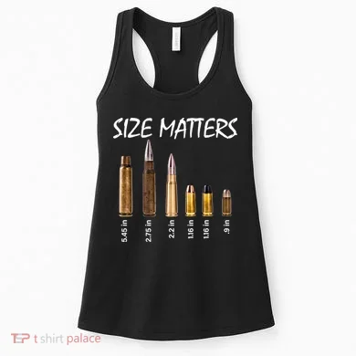 Size Matters Guns And Bullets Women's Tank Top