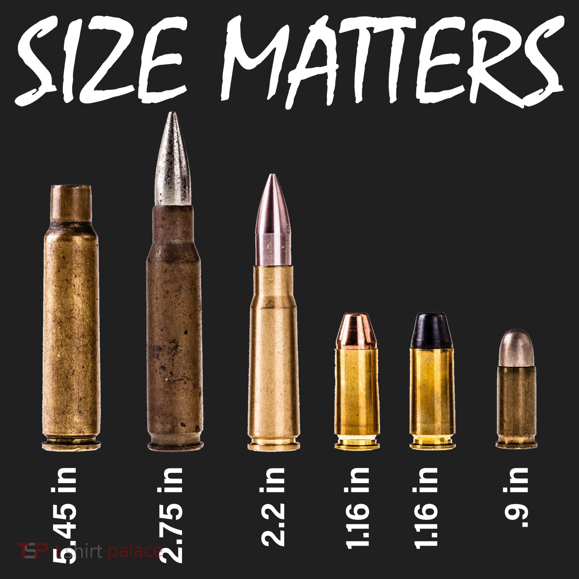 Size Matters Guns And Bullets Golf Towel