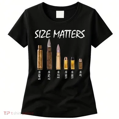 Size Matters Guns And Bullets Women's T-Shirt