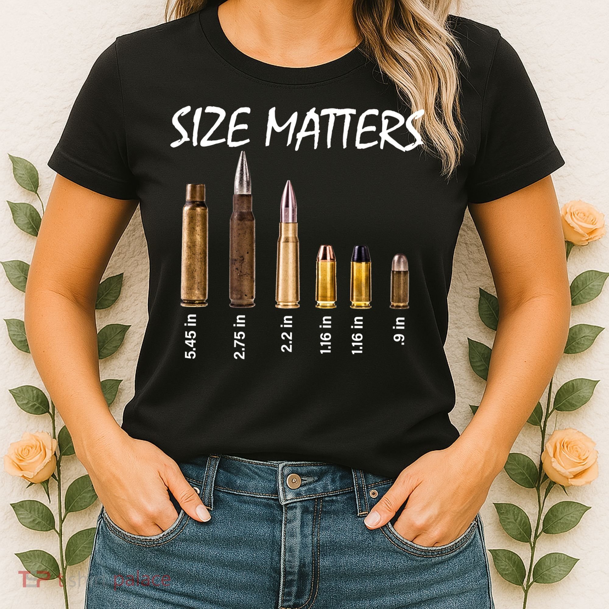 Size Matters Guns And Bullets Women's T-Shirt