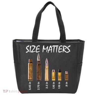 Size Matters Guns And Bullets Tote Bag