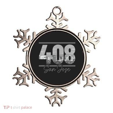 San Jose 408 Area Code Vintage Skyline California Ornament