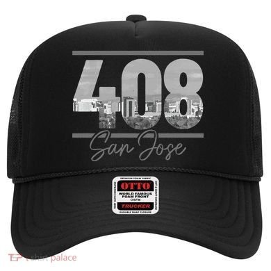 San Jose 408 Area Code Vintage Skyline California Hat
