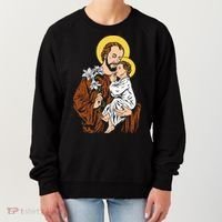 St Joseph and Child Jesus Consecration 2021 Catholic Saint Women's Sweatshirt thumb 0