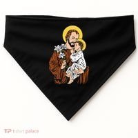 St Joseph and Child Jesus Consecration 2021 Catholic Saint USA-Made Doggie Bandana thumb 0