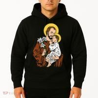 St Joseph and Child Jesus Consecration 2021 Catholic Saint Hoodie thumb 2