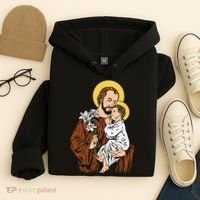 St Joseph and Child Jesus Consecration 2021 Catholic Saint Hoodie thumb 4