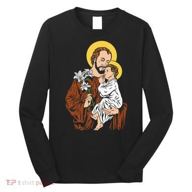 St Joseph and Child Jesus Consecration 2021 Catholic Saint Long Sleeve Shirt