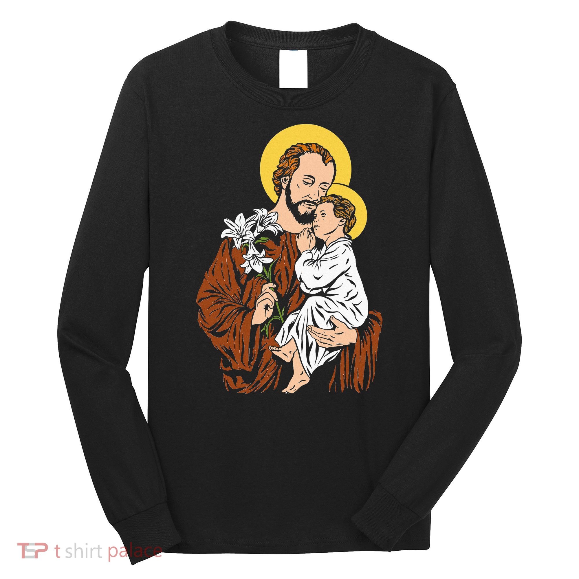St Joseph and Child Jesus Consecration 2021 Catholic Saint Long Sleeve Shirt