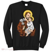 St Joseph and Child Jesus Consecration 2021 Catholic Saint Sweatshirt thumb 0