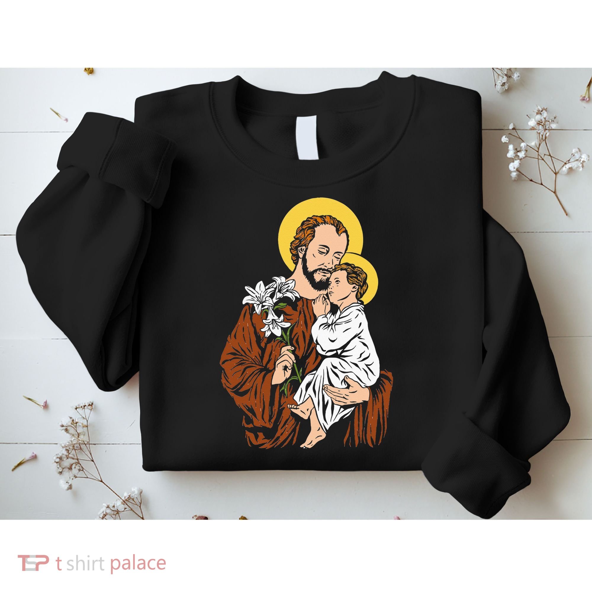 St Joseph and Child Jesus Consecration 2021 Catholic Saint Sweatshirt