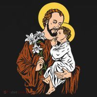 St Joseph and Child Jesus Consecration 2021 Catholic Saint Sweatshirt thumb 3