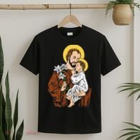 St Joseph and Child Jesus Consecration 2021 Catholic Saint T-Shirt thumb 2