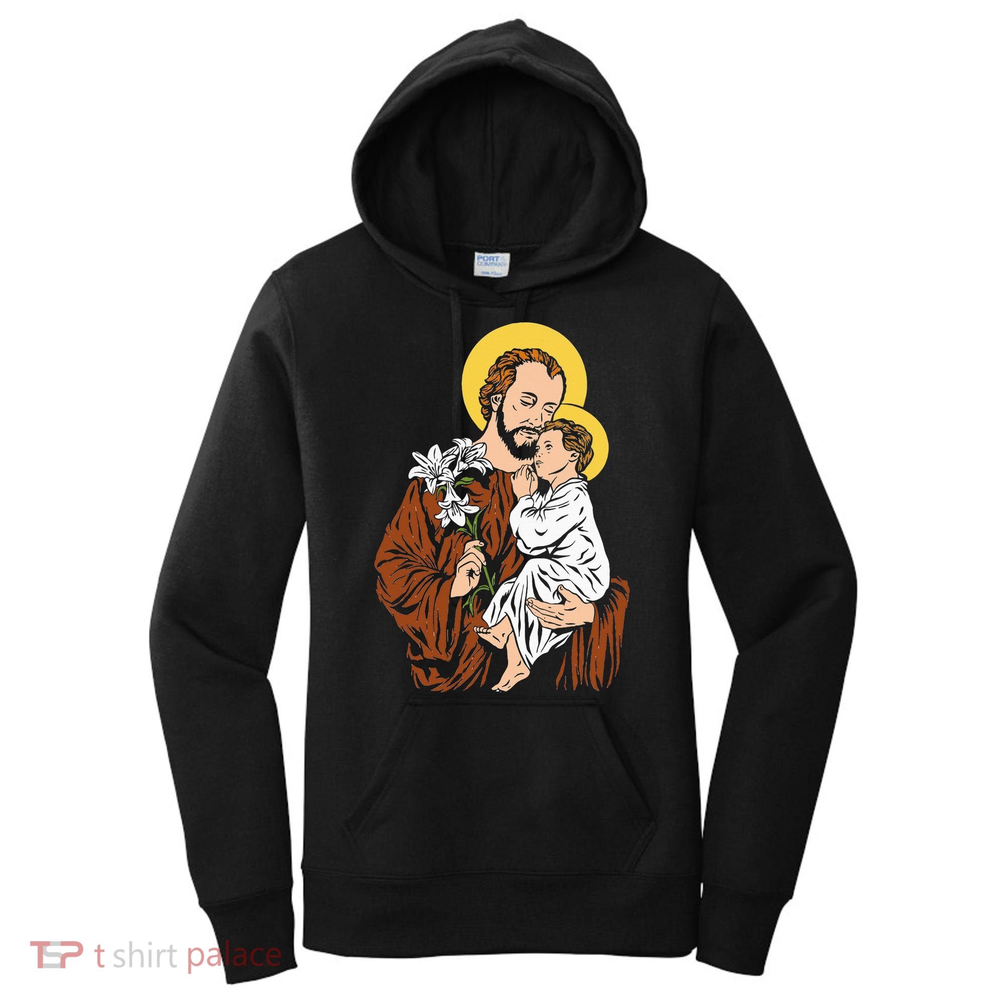 St Joseph and Child Jesus Consecration 2021 Catholic Saint Women's Hoodie