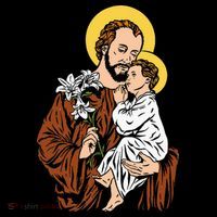 St Joseph and Child Jesus Consecration 2021 Catholic Saint Women's Hoodie thumb 2