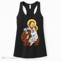 St Joseph and Child Jesus Consecration 2021 Catholic Saint Women's Tank Top thumb 0