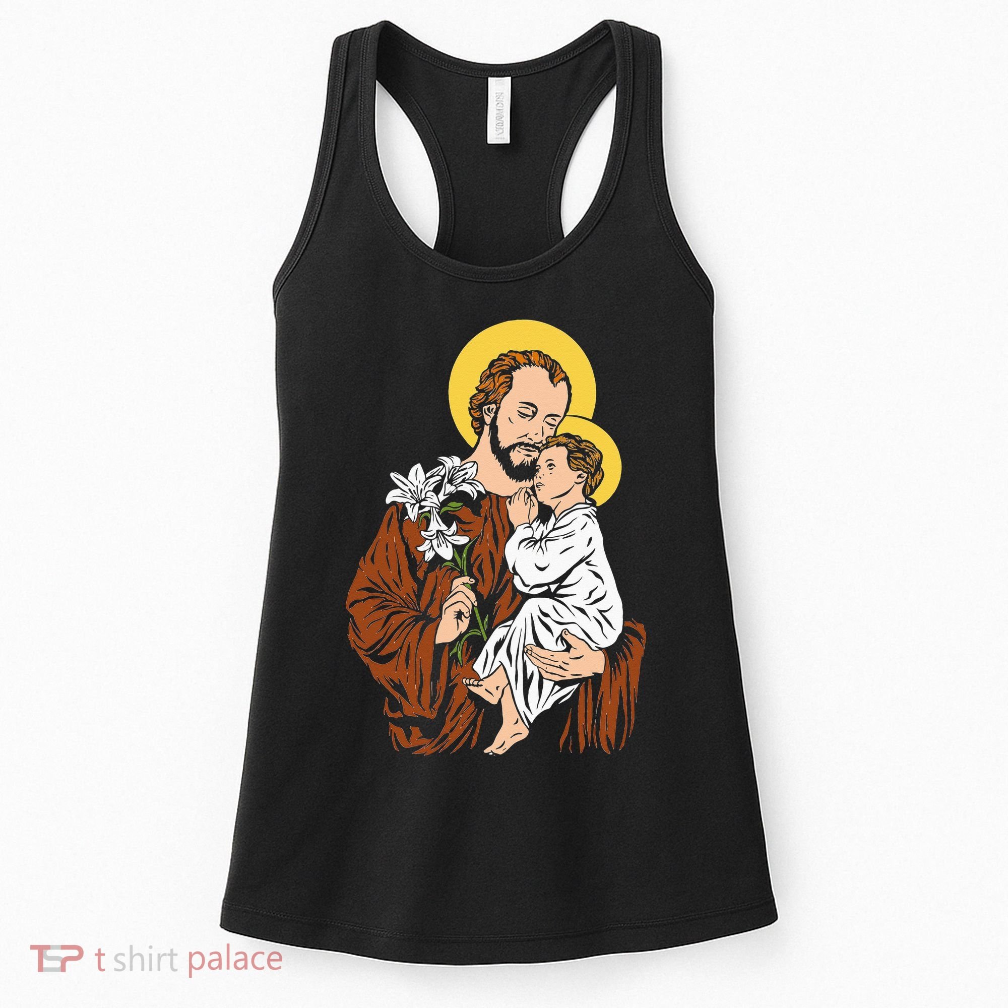 St Joseph and Child Jesus Consecration 2021 Catholic Saint Women's Tank Top