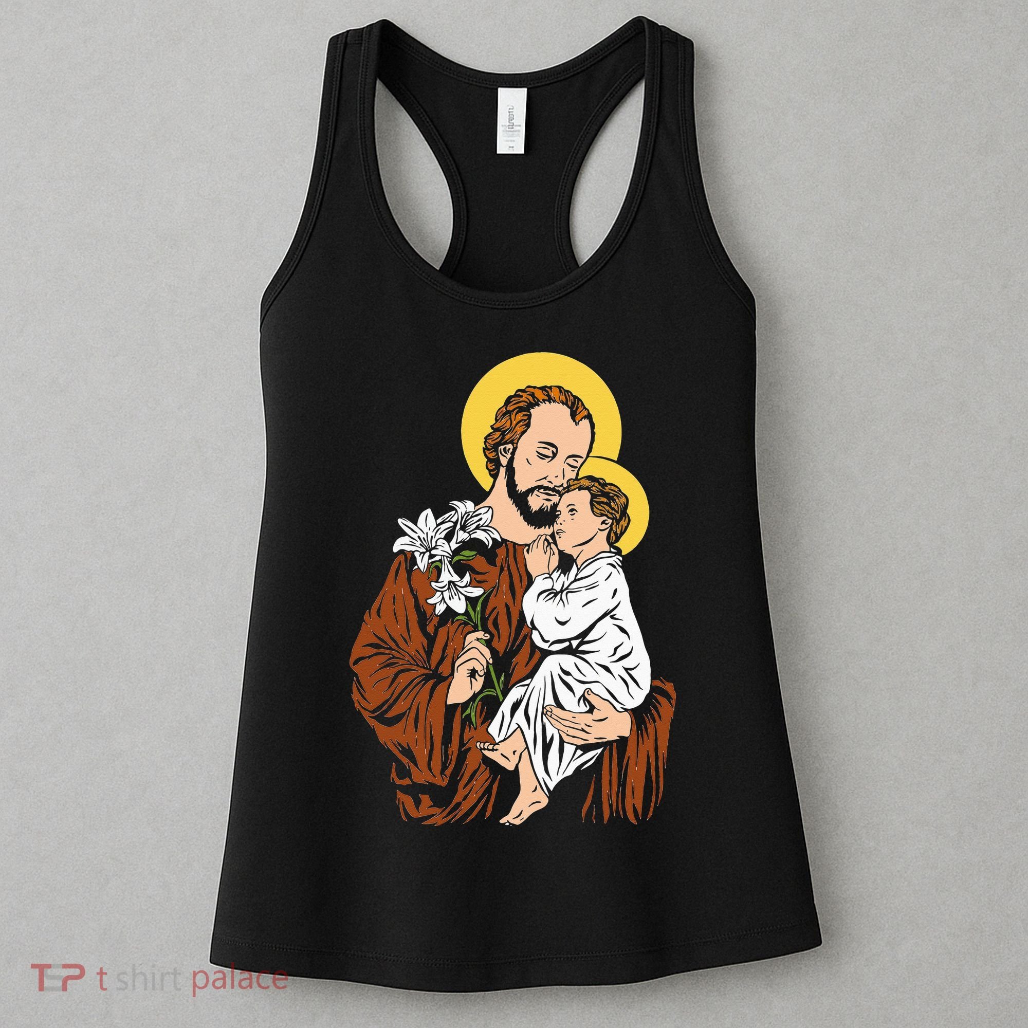 St Joseph and Child Jesus Consecration 2021 Catholic Saint Women's Tank Top