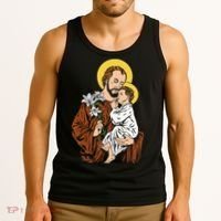 St Joseph and Child Jesus Consecration 2021 Catholic Saint Tank Top thumb 3