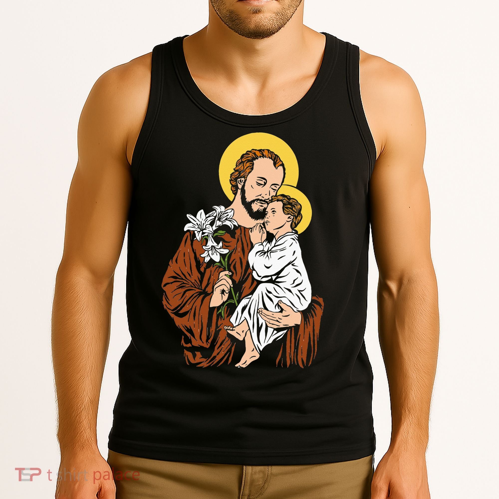 St Joseph and Child Jesus Consecration 2021 Catholic Saint Tank Top