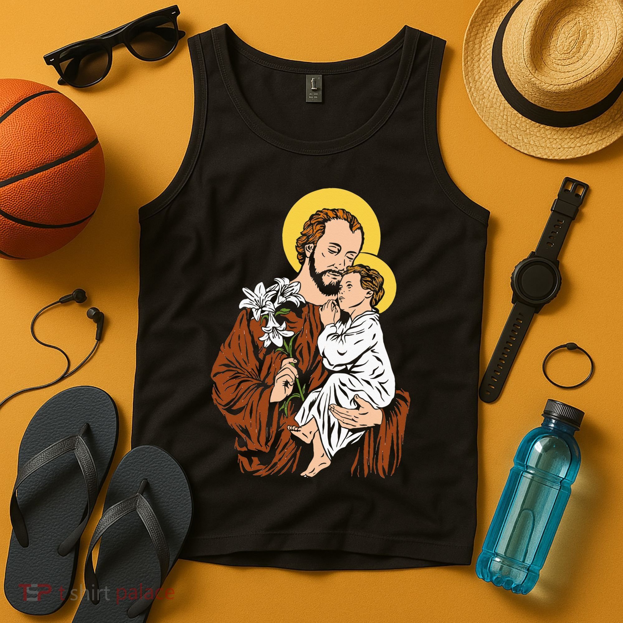 St Joseph and Child Jesus Consecration 2021 Catholic Saint Tank Top