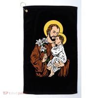 St Joseph and Child Jesus Consecration 2021 Catholic Saint Golf Towel thumb 0