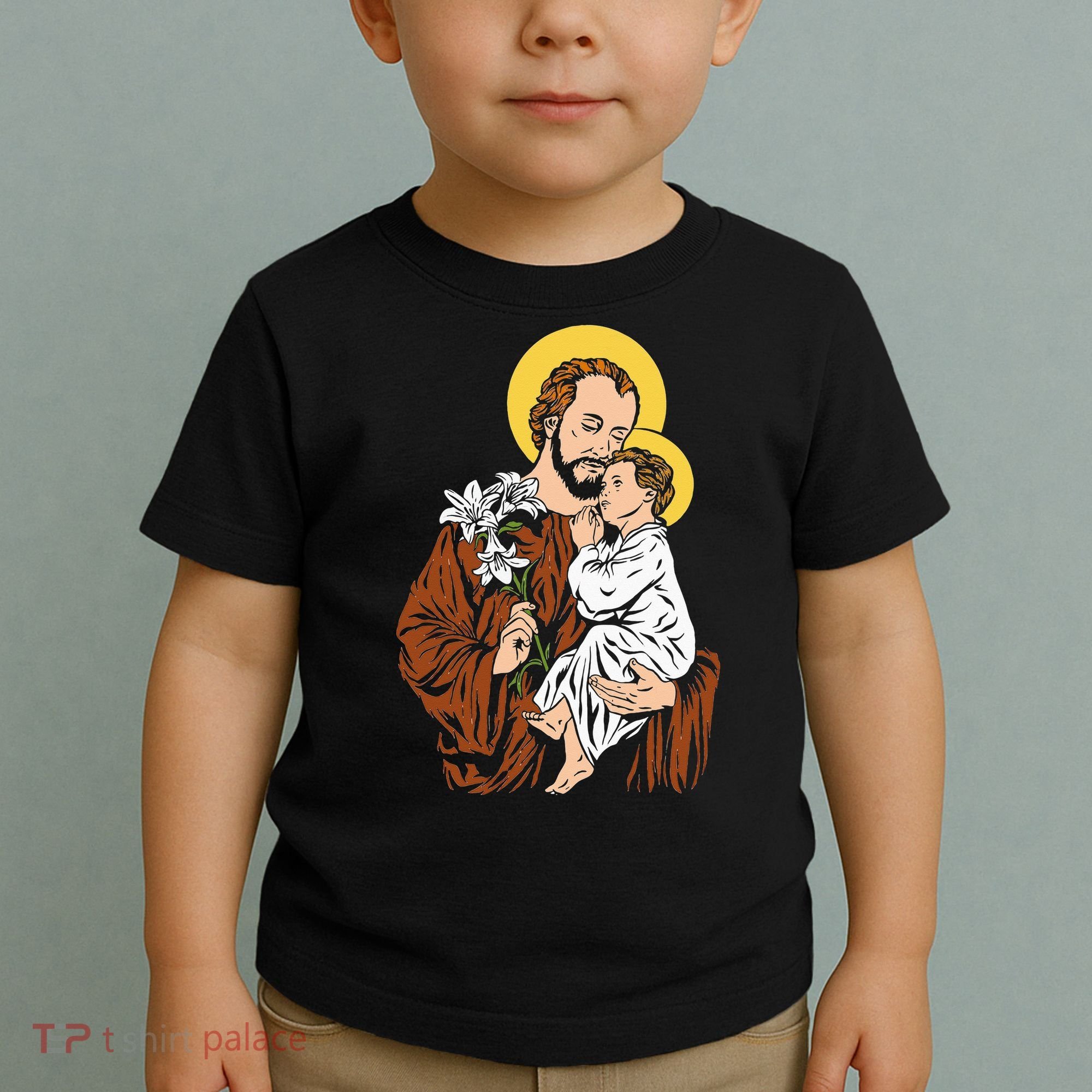 St Joseph and Child Jesus Consecration 2021 Catholic Saint Toddler T-Shirt
