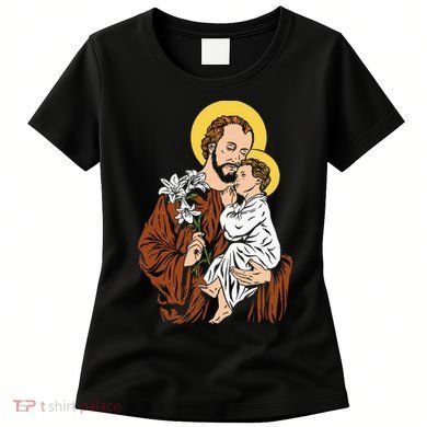 St Joseph and Child Jesus Consecration 2021 Catholic Saint Women's T-Shirt