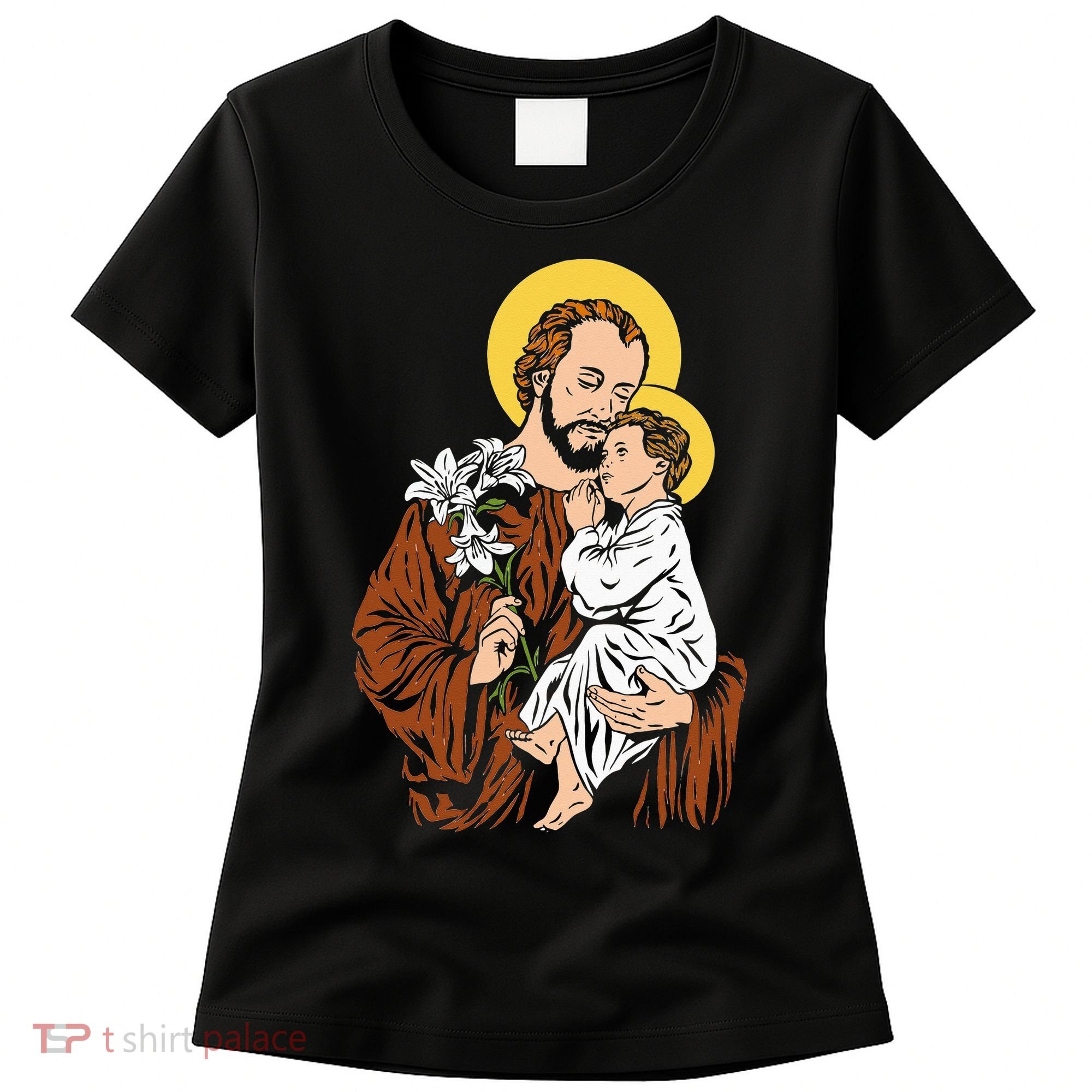 St Joseph and Child Jesus Consecration 2021 Catholic Saint Women's T-Shirt