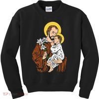 St Joseph and Child Jesus Consecration 2021 Catholic Saint Kids Sweatshirt thumb 0