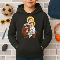 St Joseph and Child Jesus Consecration 2021 Catholic Saint Kids Hoodie thumb 2