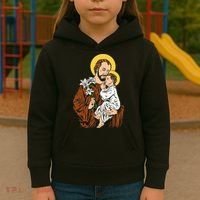 St Joseph and Child Jesus Consecration 2021 Catholic Saint Kids Hoodie thumb 3