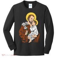 St Joseph and Child Jesus Consecration 2021 Catholic Saint Kids Long Sleeve Shirt thumb 0