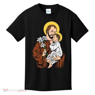St Joseph and Child Jesus Consecration 2021 Catholic Saint Kids T-Shirt