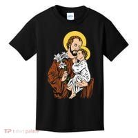 St Joseph and Child Jesus Consecration 2021 Catholic Saint Kids T-Shirt thumb 0