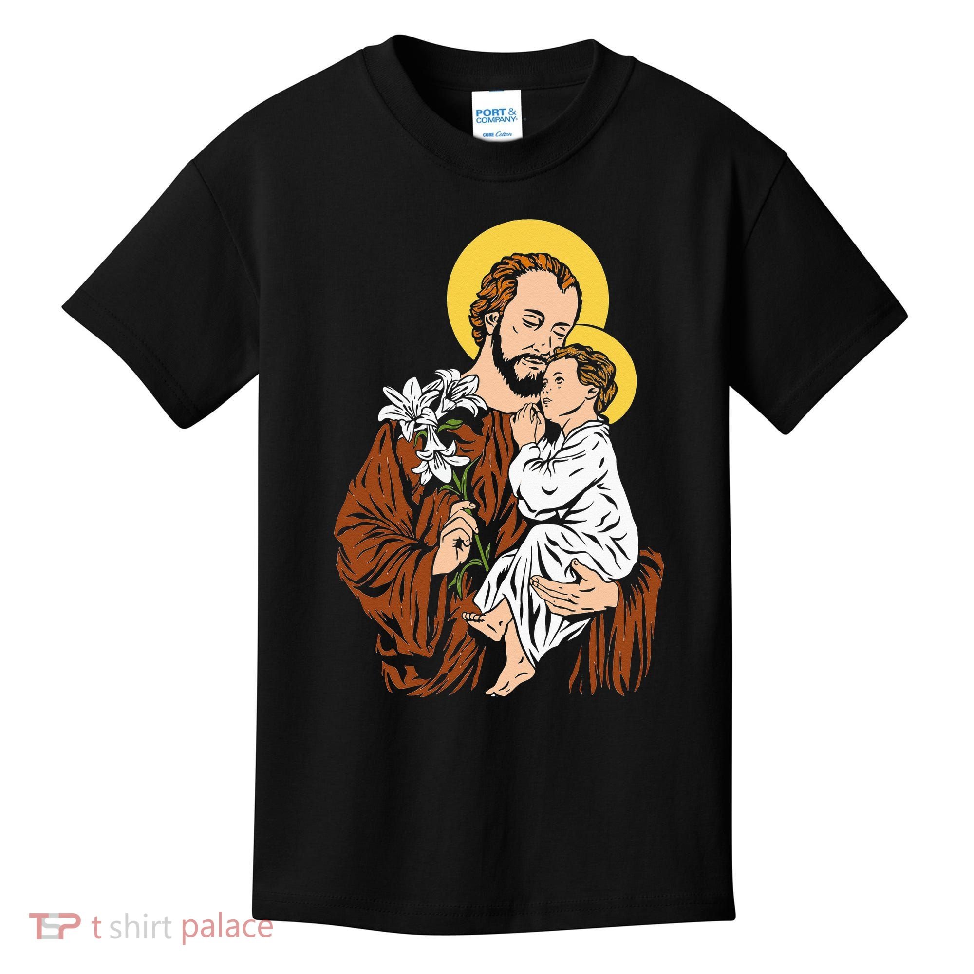 St Joseph and Child Jesus Consecration 2021 Catholic Saint Kids T-Shirt
