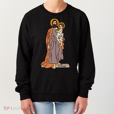 St Joseph and Child Jesus Consecration Catholic Saint Women's Sweatshirt