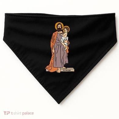 St Joseph and Child Jesus Consecration Catholic Saint USA-Made Doggie Bandana