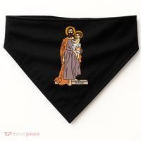 St Joseph and Child Jesus Consecration Catholic Saint USA-Made Doggie Bandana thumb 0