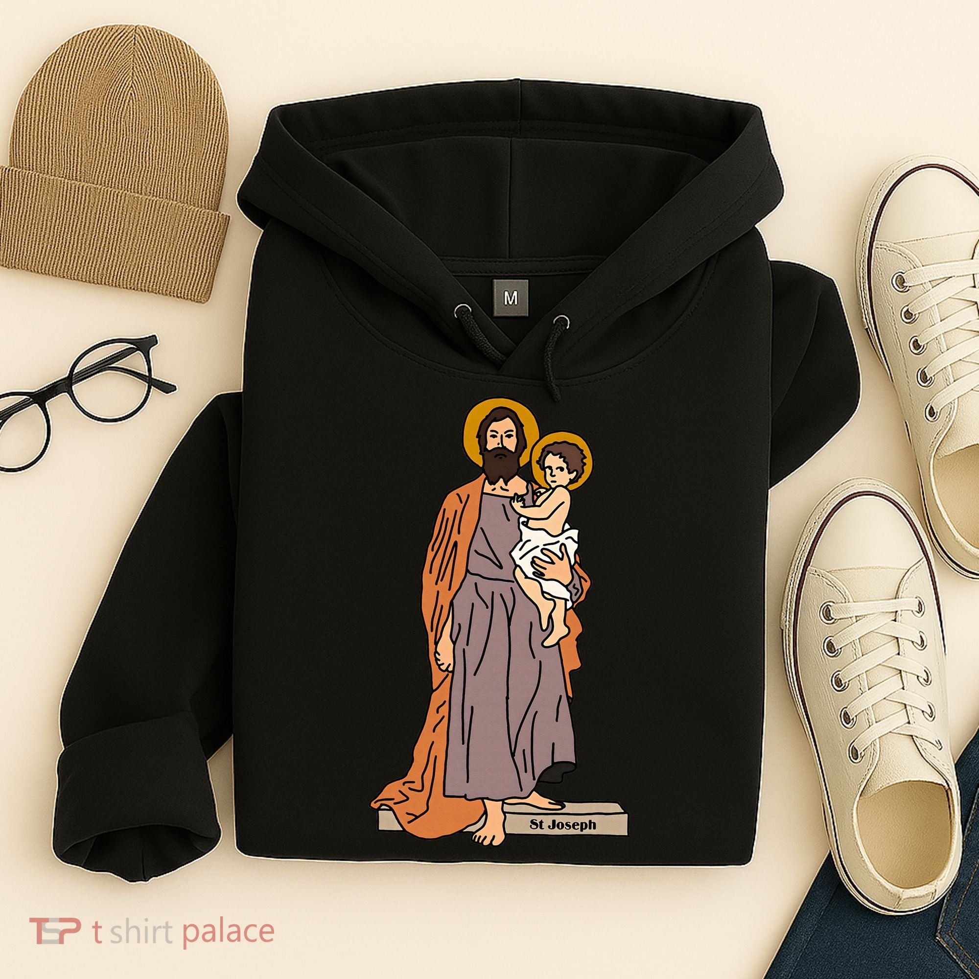 St Joseph and Child Jesus Consecration Catholic Saint Hoodie