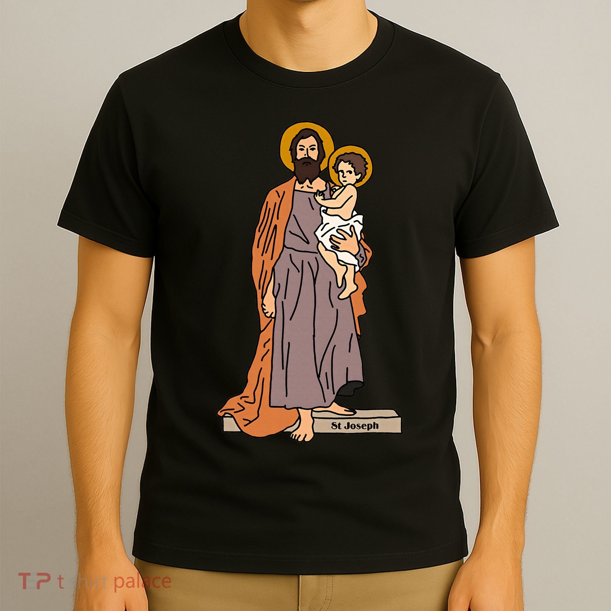 St Joseph and Child Jesus Consecration Catholic Saint T-Shirt