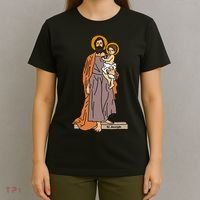 St Joseph and Child Jesus Consecration Catholic Saint T-Shirt thumb 4