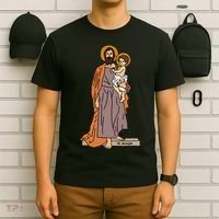 St Joseph and Child Jesus Consecration Catholic Saint T-Shirt thumb 6